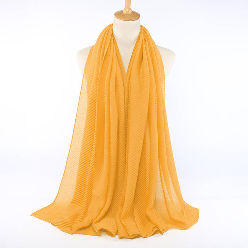 Echarpe châle plissé en coton pour femmes – Image 18