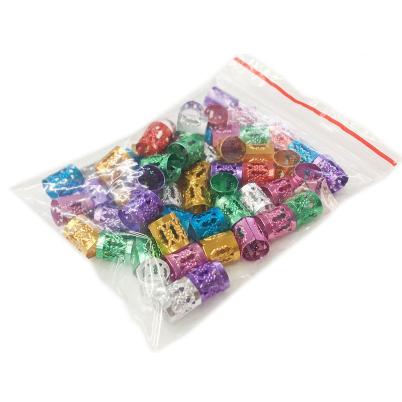 100 pièces. Boucles de cheveux tresses. Anneaux pour cheveux – Image 6