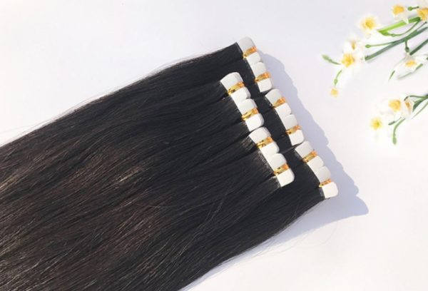 Extensions cheveux bandes adhésives. Les vrais cheveux naturels
