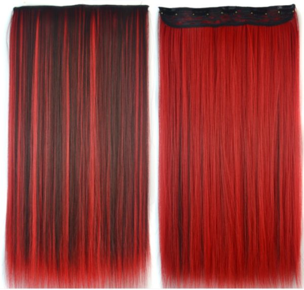 Extensions cheveux à clips. Film de blanchiment et de teinture des cheveux – Image 2