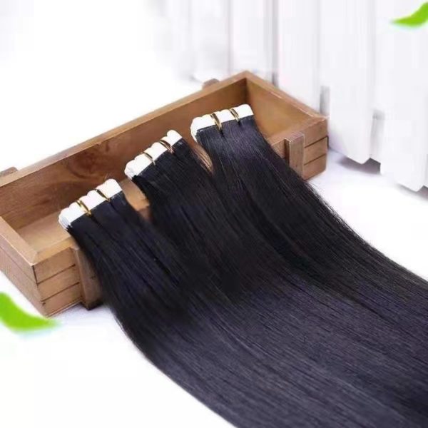 Extensions cheveux bandes adhésives. Les vrais cheveux naturels – Image 2