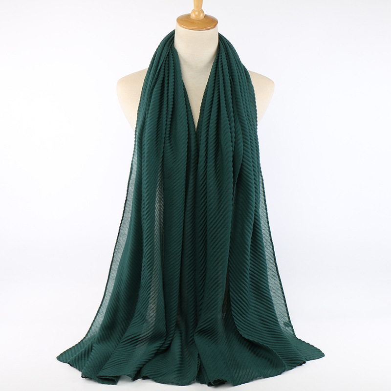 Echarpe châle plissé en coton pour femmes – Image 15