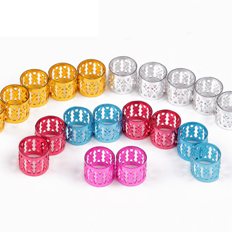 100 pièces. Boucles de cheveux tresses. Anneaux pour cheveux – Image 2