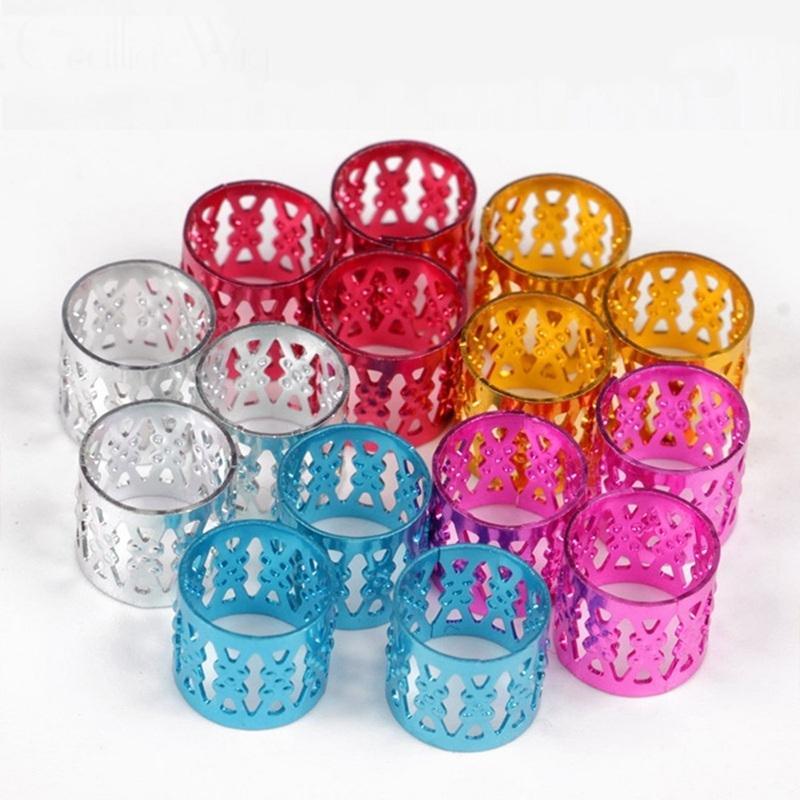 100 pièces. Boucles de cheveux tresses. Anneaux pour cheveux – Image 5