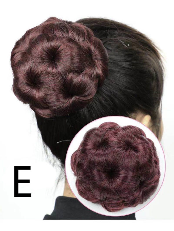 Chignon cheveux, anneau de perruque. Accessoires pour la coiffure – Image 6