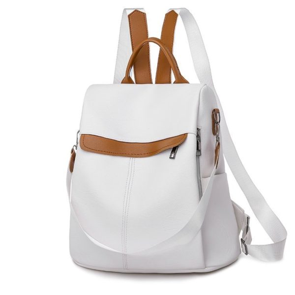 Sac à dos en cuir grande capacité pour femmes – Image 4