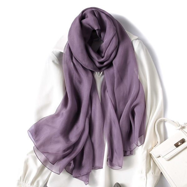 Foulard fin en soie pour femmes – Image 23