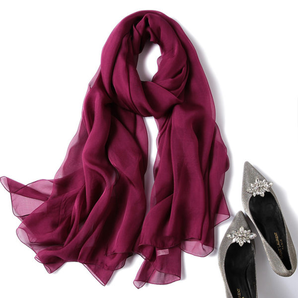 Foulard fin en soie pour femmes – Image 17