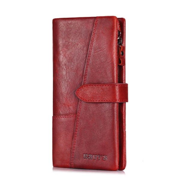Portefeuille en véritable cuir pour femmes