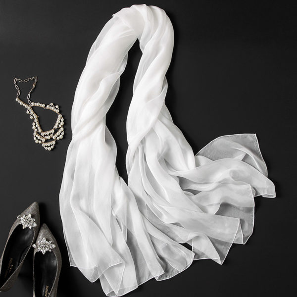 Foulard fin en soie pour femmes – Image 4
