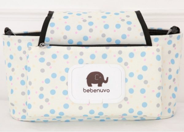Sac à couches pour suspendre sur la poussette du bébé. Sac à langer multifonctionnel grande capacité pour maman-bébé – Image 4