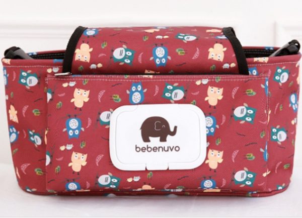 Sac à couches pour suspendre sur la poussette du bébé. Sac à langer multifonctionnel grande capacité pour maman-bébé – Image 13