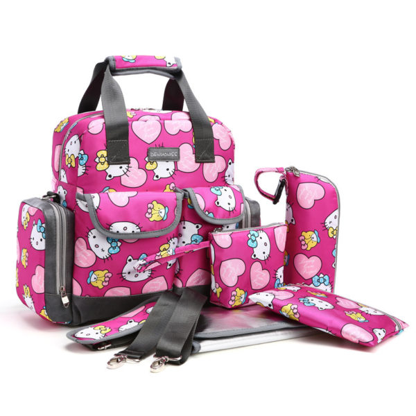 Sac à langer multifonctionnel grande capacité. Sac à couches pour maman et bébé – Image 6