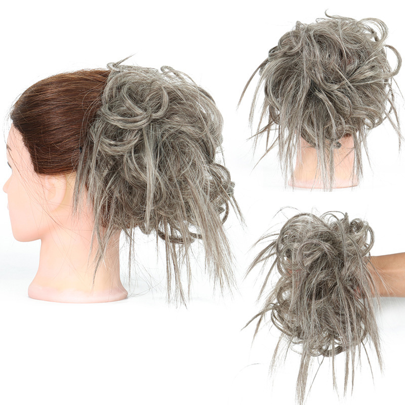 Chignon cheveux. Anneau de perruque élastique pour femmes – Image 3