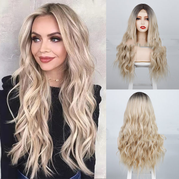 Perruque cheveux longs bouclés pour femmes
