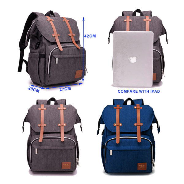 Sac à langer multifonctionnel grande capacité. Sac à couches pour maman et bébé – Image 2