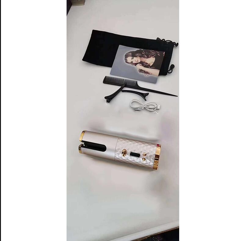 Fer à friser automatique sans fil avec écran LCD. Fer à boucler rechargeable. USB – Image 4