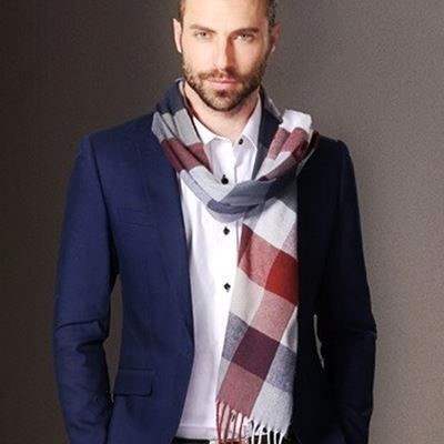 Longue écharpe en cachemire pour hommes – Image 4