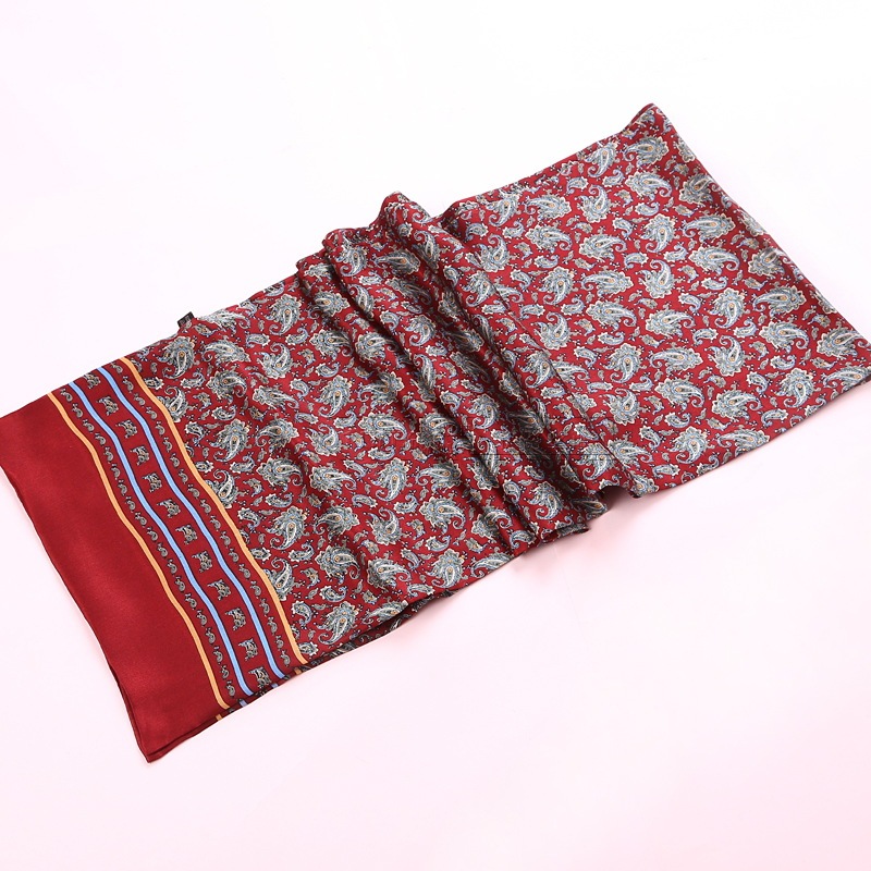 Echarpe élégante en satin pour hommes – Image 52