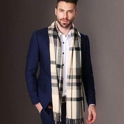 Longue écharpe en cachemire pour hommes – Image 7