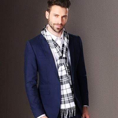 Longue écharpe en cachemire pour hommes – Image 8