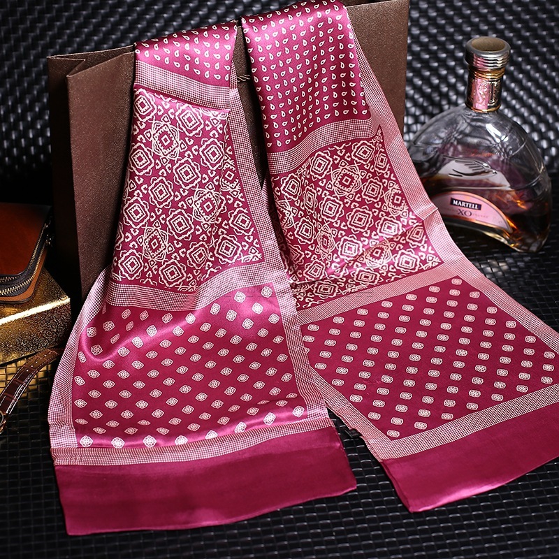 Echarpe élégante en satin pour hommes – Image 16