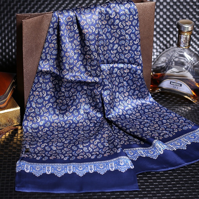 Echarpe élégante en satin pour hommes – Image 30