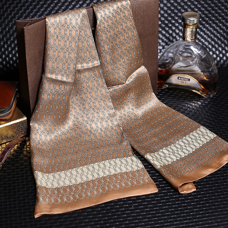 Echarpe élégante en satin pour hommes – Image 24