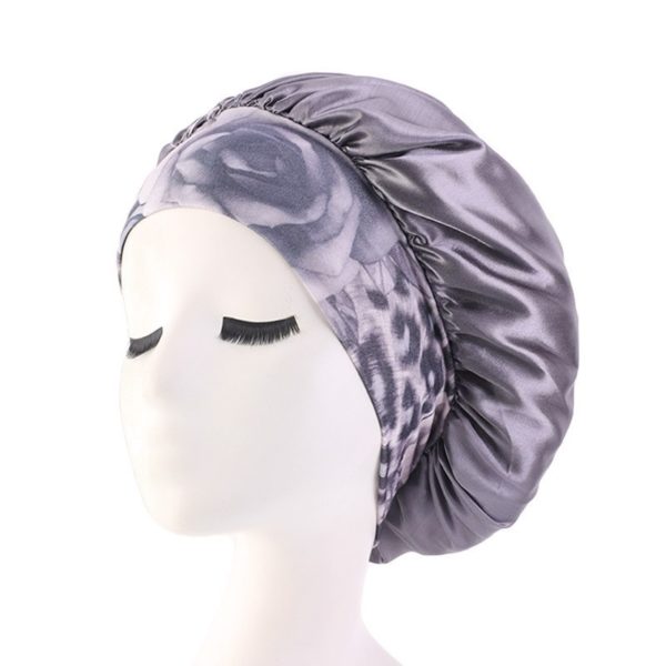 Bonnet de sommeil. Bonnet de couchage avec bandeau à larges bords. Bonnet de nuit pour femmes – Image 5
