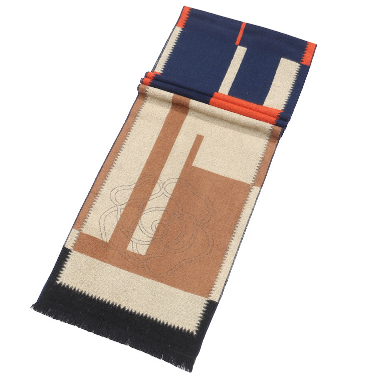 Echarpe chaude épaisseur supplémentaire pour hommes – Image 4