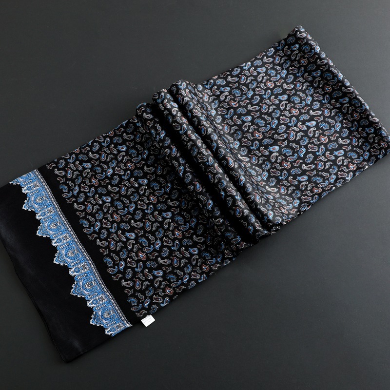 Echarpe élégante en satin pour hommes – Image 50