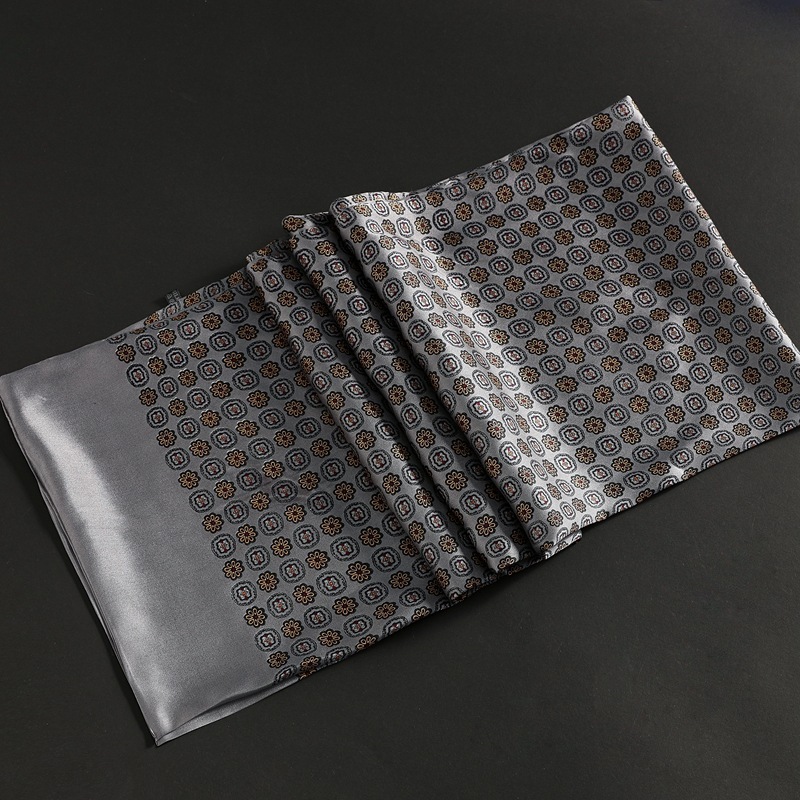Echarpe élégante en satin pour hommes – Image 48