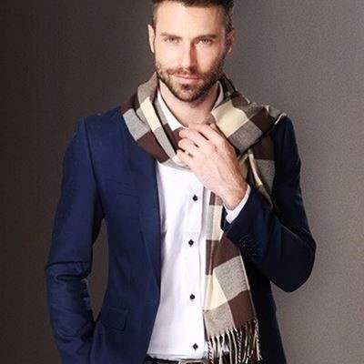 Longue écharpe en cachemire pour hommes – Image 2