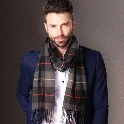 Longue écharpe en cachemire pour hommes – Image 3