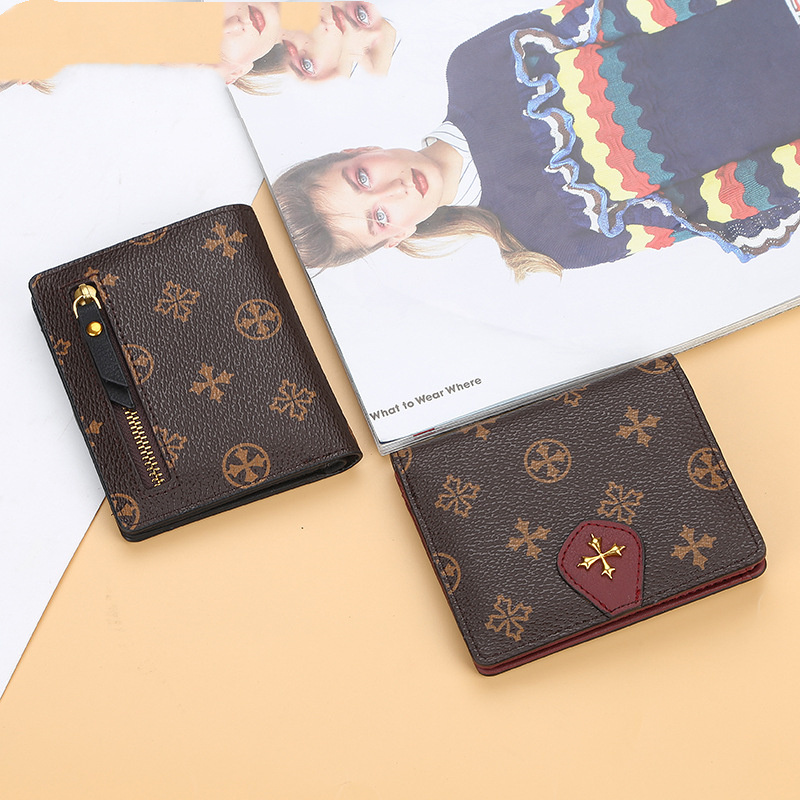 Mini portefeuille en cuir. Support de cartes à fermeture glissière – Image 4