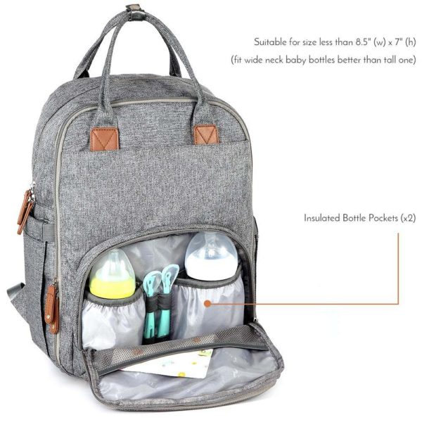 Sac à langer multifonctionnel grande capacité imperméable à l'eau. Sac à couches pour maman et bébé – Image 4
