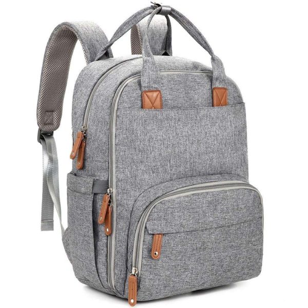 Sac à langer multifonctionnel grande capacité imperméable à l'eau. Sac à couches pour maman et bébé