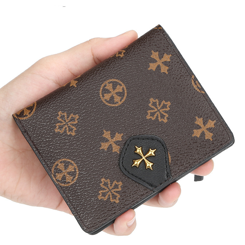 Mini portefeuille en cuir. Support de cartes à fermeture glissière