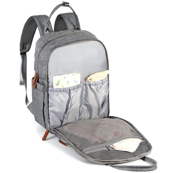Sac à langer multifonctionnel grande capacité imperméable à l'eau. Sac à couches pour maman et bébé – Image 5