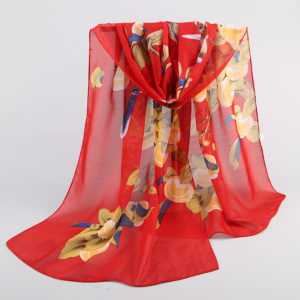 Foulard long en polyester pour femmes