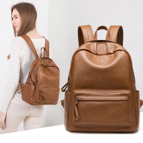 Sac à langer en cuir multifonctionnel. Sac à couches grande capacité pour maman et bébé