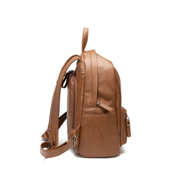 Sac à langer en cuir multifonctionnel. Sac à couches grande capacité pour maman et bébé – Image 5