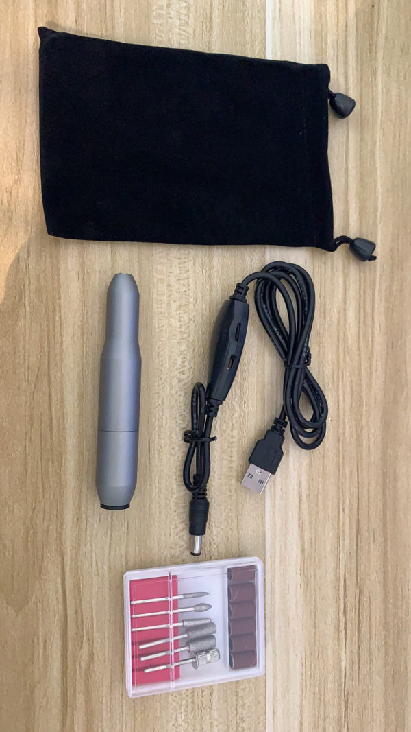 Polisseuse à ongles USB portable. Exfoliant et polissant type stylo. Dissolvant d'ongles – Image 3