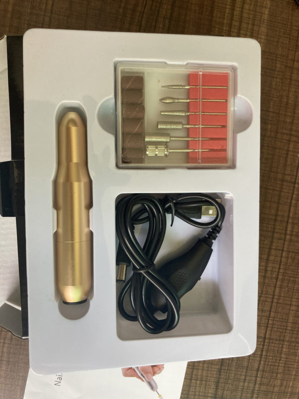 Polisseuse à ongles USB portable. Exfoliant et polissant type stylo. Dissolvant d'ongles – Image 9