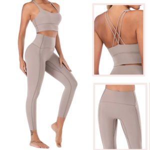 Sous-vêtements de sport de dos rassemblés anti affaissement. Soutien-gorge de fitness et de course. Soutien-gorge de yoga