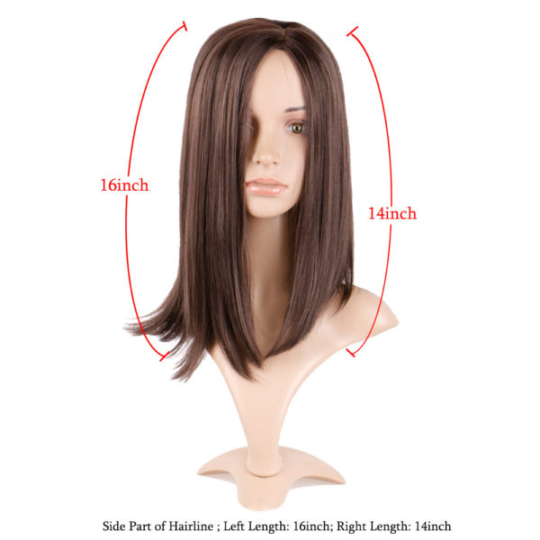 Perruque à la mode. Perruque cheveux bruns pour femmes – Image 5