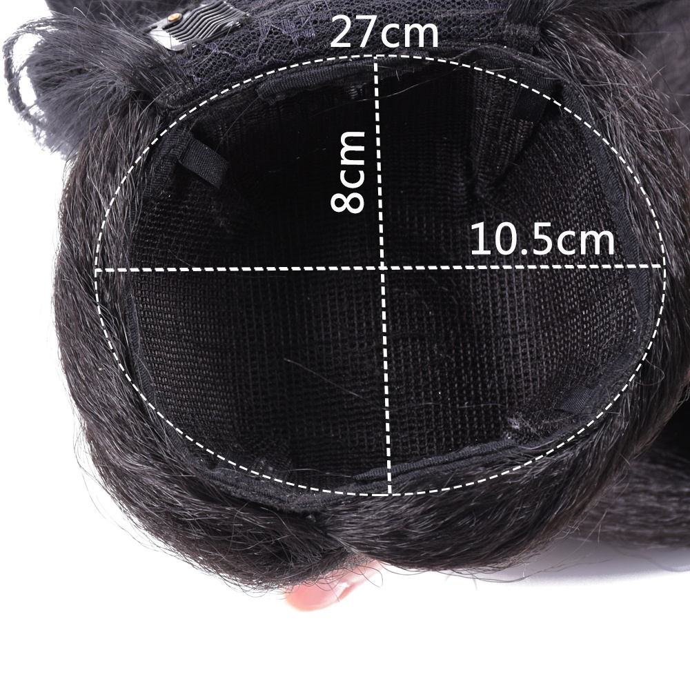 Perruque queue de cheval frange pour femmes – Image 4