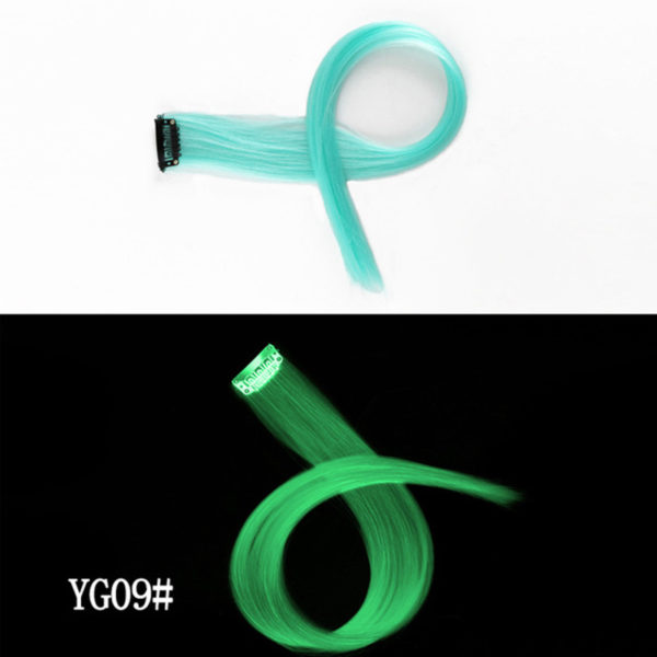 Extension cheveux à clips. Clip DIY lumineux dans les cheveux couleur arc-en-ciel – Image 10