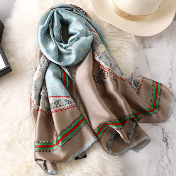 Foulard à fleurs pour femmes – Image 3