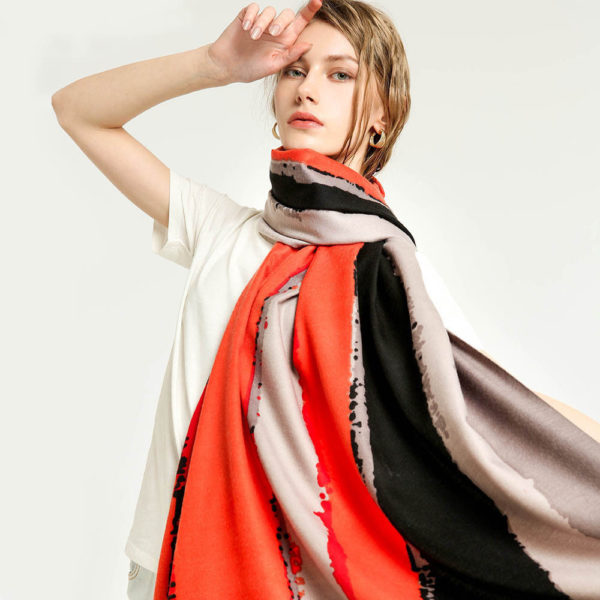 Foulard doubles faces en satin pour femmes